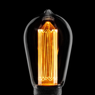 ETH Filament LED Edison ST64 - E27 - 3 niveaux de gradation - 5W - 1800K - titane fumé