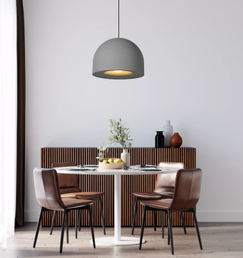 Lucide Akron - lampe suspendue - Ø 50 x 240 cm - gris