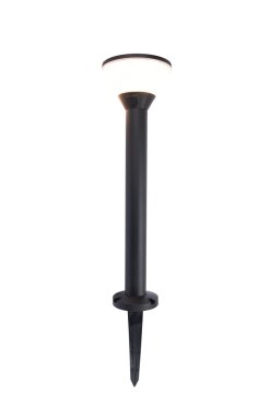 Lutec Karlo - spot solaire sur piquet avec détecteur de mouvement - éclairage intelligent - Lutec Connect - Ø 13 x 45 cm - 6,8W LED inclus - IP44 - noir