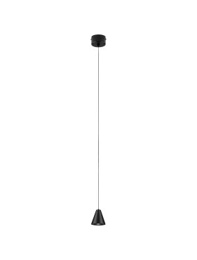 Nova Luce Irmos - lampe suspendue - Ø 6 x 191 cm - 5W LED inclus - noir sablé
