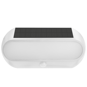 Century Italia Aura - applique extérieure solaire avec capteur - 25 x 6,6 x 12 cm - 5W LED inclus - IP54 - blanc