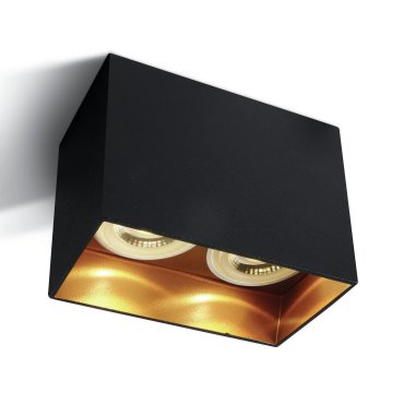 ONE Light GU10 Dark Light - plafonnier - 12 x 6 x 9,5 cm - noir