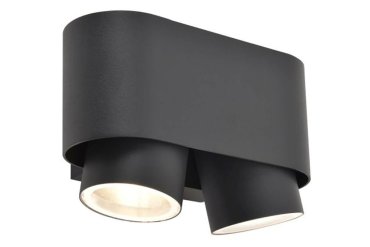 Lutec Cypres - Applique d'extérieur - 8,8 x 17,3 x 10,7 cm - IP44 - gris foncé