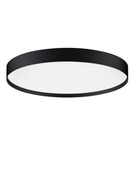 Nova Luce Roi - plafonnier - Ø 50 x 8,5 cm - 48W dimmable LED inclus - noir sablé