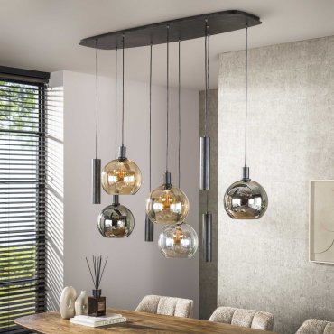 Vico Sfera Tricolore - suspension - 130 x 37 x 150 cm - noir arctique
