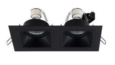Maxlight Hit - spot encastrable 2L - 215 x 115 mm, 195 x 95 mm encastrable - noir