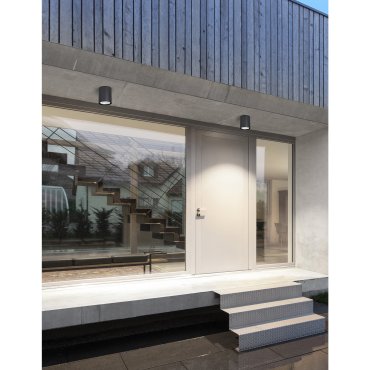 Nova Luce Ceci - plafonnier d'extérieur - Ø 9 x 11 cm - 6W LED inclus - IP65 - noir