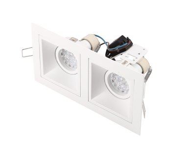 Maxlight Hit - spot encastré 2L - 215 x 115 mm, 195 x 95 mm format encastré - blanc