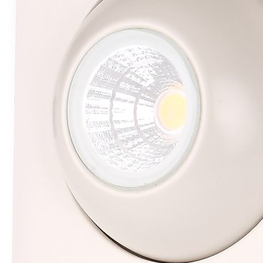 Maxlight Technical Spot H0068 - spot encastré 1L - 110 x 110 mm, Ø 75 mm taille d'encastrement - 8W LED inclus - blanc