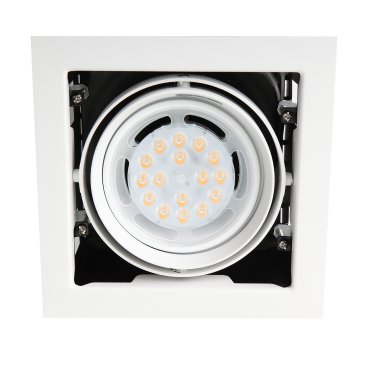 Maxlight Matrix I - spot encastré 1L - 185 x 185 mm, 150 x 150 mm format encastré - blanc