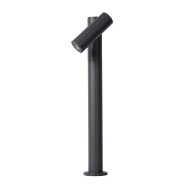 Lucide Tatum - spot de jardin - 10 x 14 x 43 cm - 4,5W LED inclus - IP65 - anthracite