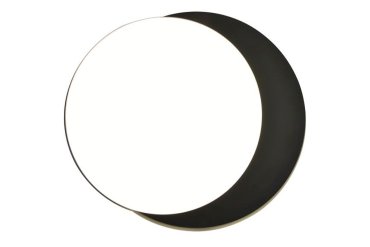 Lutec Goleta - plafonnier d'extérieur - Ø 30 x 6,3 cm - 24,3W LED dimmable inclus - 3000K à 5000K - IP54 - noir mat