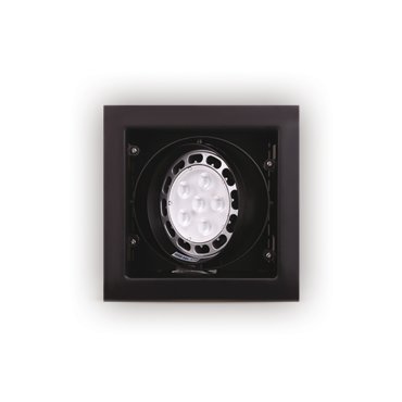 Maxlight Matrix - spot encastrable 1L - 185 x 185 mm, 150 x 150 mm encastrable - noir