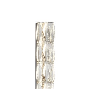Searchlight Remy - lampadaire - 151 cm - 16W LED dimmable inclus - chrome et transparent