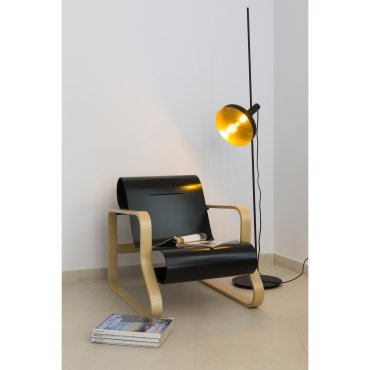 Faro Whiz - lampadaire - 164 cm - noir et or