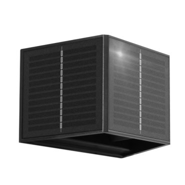 Century Italia Up&amp;Down - Applique d'extérieur avec 2 faisceaux lumineux solaires réglables avec capteur jour-nuit - 15,4 x 9,6 x 9,9 cm - 5W LED inclus - IP54 - noir - 3000K