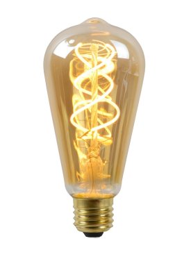 Lucide Ampoule à filament LED - Ø 6,4 x 14,6 cm - E27 - 5W dimmable - 2200K - ambre