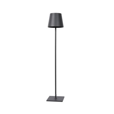 Lucide Justin - lampadaire - 150 cm - 4,5W dimmable LED inclus - IP54 - noir