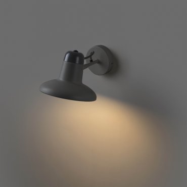 Faro Snap - applique murale avec interrupteur - 18 x 25 x 14 cm - gris foncé