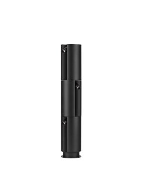 Nova Luce Taglio - lampe de jardin - Ø 12 x 65 cm - 8W LED inclus - IP65 - noir sablé
