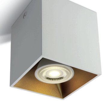 ONE Light GU10 Cylindres décoratifs carrés - spot en saillie 1L - 8,3 x 8,3 x 9,4 cm - blanc