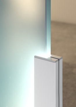 Klus KRAV-56 - Profilé LED pour parois en verre d'une épaisseur de 5mm à maximum 6mm - 1 x 2,5cm - argent anodisé