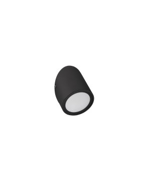 Nova Luce Capo - applique murale extérieure - Ø 7 x 10,5 cm - 3W LED inclus - IP65 - noir sablé