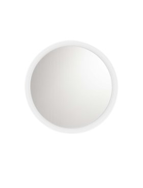 Nova Luce Onar - miroir avec éclairage - Ø 58 x 6 cm - 21W LED inclus - blanc sablé