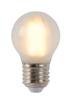Lucide Ampoule à filament LED - Ø 4,5 x 7,4 cm - E27 - 4W dimmable - 2700K - albâtre