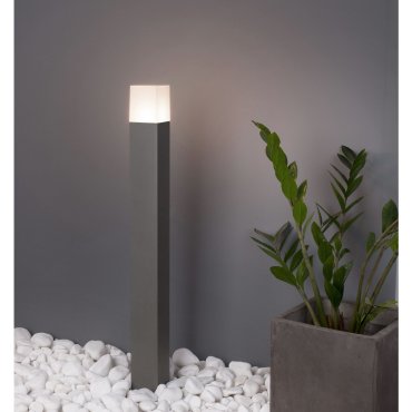 Nova Luce Stick - lampe de jardin - 7,6 x 7,6 x 80 cm - IP54 - gris foncé