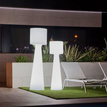 MODÈLE D’EXPOSITION - New Garden Grace 140 - lampadaire d'extérieur - Ø 33 x 37 x 140 cm - 22W LED inclus - IP65 - blanc