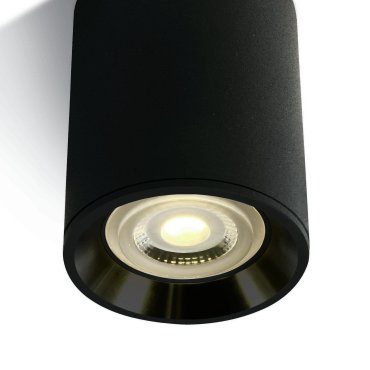 ONE Light Dark Light Cylinders - plafonnier - Ø 7 x 10 cm - noir