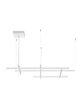 Nova Luce Pace - lampe suspendue - 102 x 204 x 80 cm - 83W dimmable LED inclus - blanc sablé