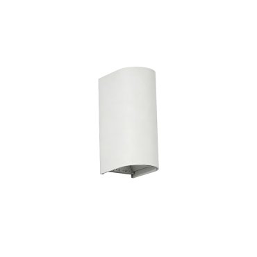 VK Lighting Dust - applique murale - 7,1 x 17,1 x 9,6 cm - 2 x 6W LED inclus - IP65 - blanc sablé