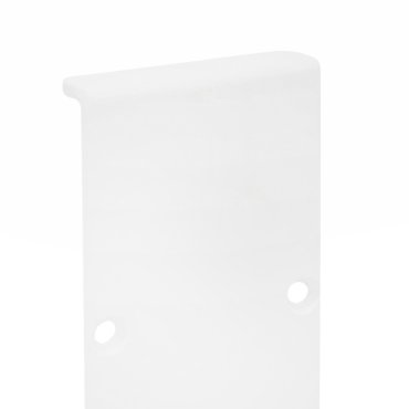 Nova Luce - profilé d'éclairage linéaire - embout - cadre en aluminium blanc