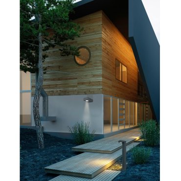 Nova Luce Apollo - lampe de jardin - 80 cm - 6W LED inclus - IP54 - gris foncé