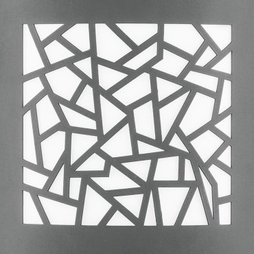 Nova Luce Zenith - applique d'extérieur - 23 x 9,5 x 26,4 cm - IP44 - gris foncé