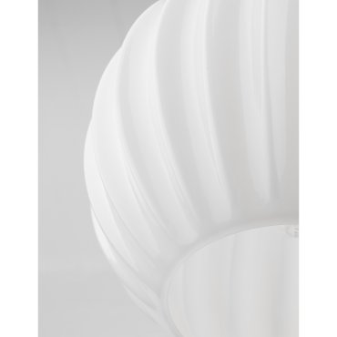 Nova Luce Odell - lampe suspendue - Ø 28 x 120 cm - opale et chrome