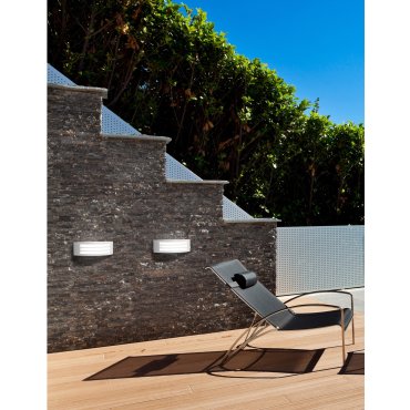 Nova Luce Zenith - applique d'extérieur - 30,5 x 9 x 10,5 cm - IP44 - blanc