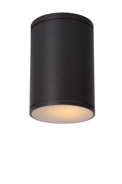 Lucide Tubix - plafonnier d'extérieur - Ø 10,8 x 15,3 cm - IP54 - noir