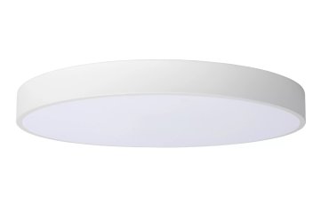 Lucide Unar - plafonnier - Ø 50 x 5 cm - 36W LED dimmable inclus - 3 niveaux de dimmer - blanc
