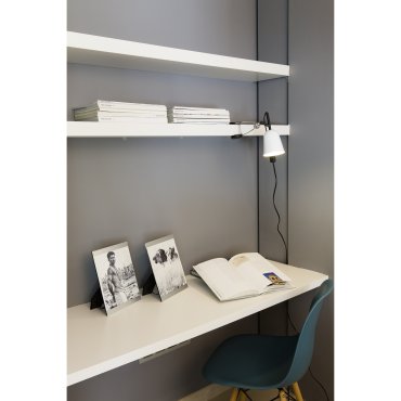 Faro Studio - lampe à pince - 9 x 30 x 14 cm - blanc brillant