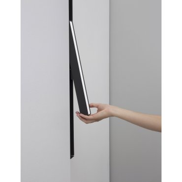 Nova Luce Rieti - luminaire pour système de profilés magnétiques - 40,2 x 3,5 x 5,1 cm - 22W LED inclus - noir - blanc couleur de lumière