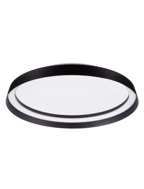 Nova Luce Ormi - plafonnier - Ø 45 x 7 cm - 38W dimmable LED inclus - noir sablé