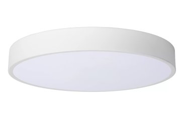 Lucide Unar - plafonnier - Ø 39,50 x 5 cm - 24W LED dimmable inclus - 3 niveaux de dimmer - blanc