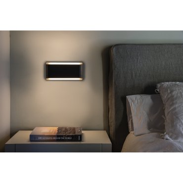 Faro Mood - applique murale - 27 x 5 x 13 cm - 2 x 3W LED inclus - noir et marron