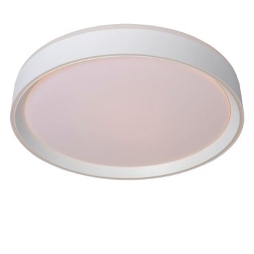 Lucide Nuria - plafonnier - Ø 40 x 7,5 cm - 24W LED inclus - 3 niveaux de gradation - blanc