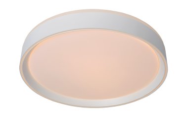 Lucide Nuria - plafonnier - Ø 30 x 7,5 cm - 18W LED inclus - 3 niveaux de gradation - blanc