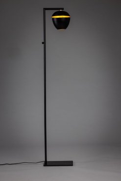 ETH Claire - lampadaire - 29 x 19 x 150 cm - noir et laiton