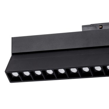 Nova Luce Este - profilé magnétique - 40,7 x 3,4 x 11,6 cm - 22W LED inclus - noir - couleur de lumière blanc chaud